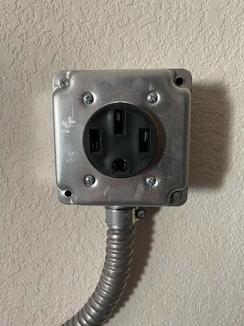 NEMA 14-50 outlet installed for Electrical Panel Upgrade in Desert Hills