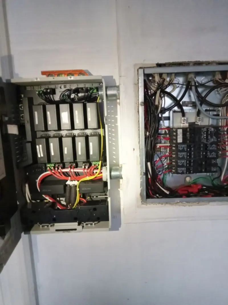 Electrical panel upgrade completed for Security Camera Wiring in Desert Hills